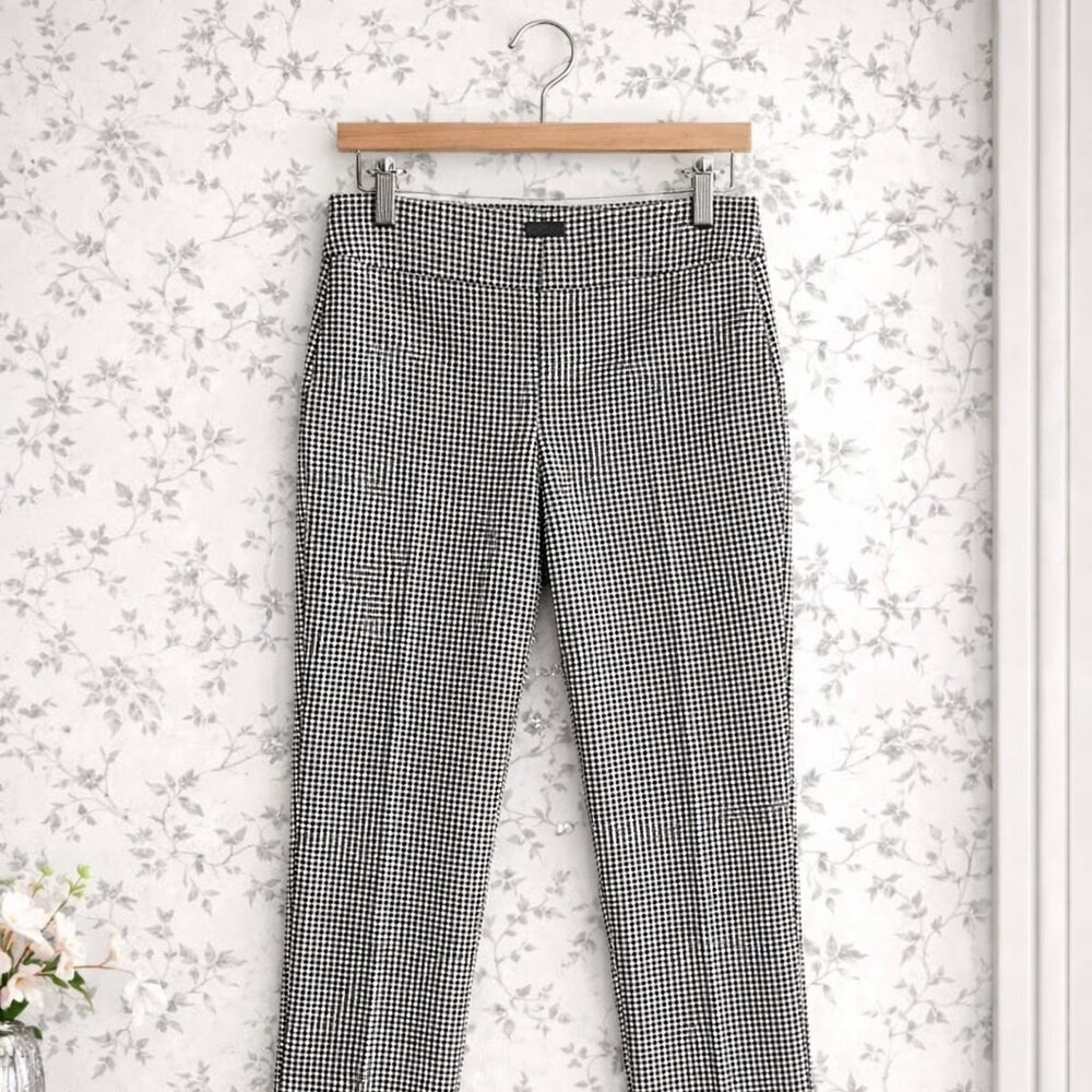 Renuar Ladies Size 12 Hounds tooth Dress pants Black and White